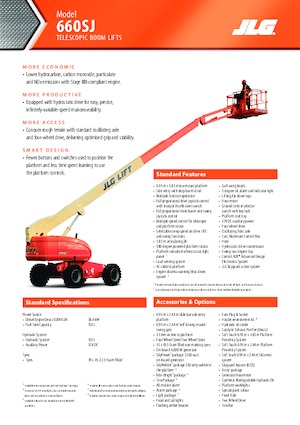 Kołowe teleskopowe platformy robocze JLG 660SJ