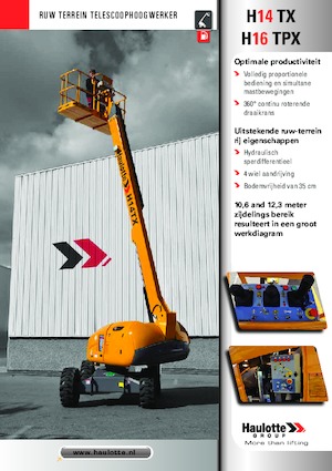 Kołowe teleskopowe platformy robocze Haulotte H16 TPX