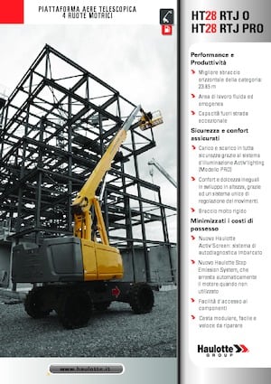 Kołowe teleskopowe platformy robocze Haulotte HT28 RTJ PRO