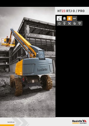 Kołowe teleskopowe platformy robocze Haulotte HT23 RTJ PRO
