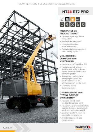 Kołowe teleskopowe platformy robocze Haulotte HT28 RTJ PRO