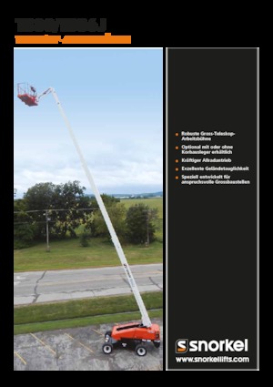 Kołowe teleskopowe platformy robocze Snorkel TB86J