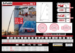 Kołowe teleskopowe platformy robocze Palazzani TSJ 30.1 R