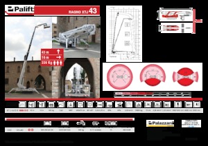 Kołowe teleskopowe platformy robocze Palazzani XTJ 43+ R
