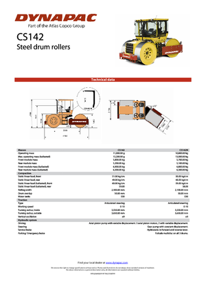 Walce trójkołowe Dynapac CS 142