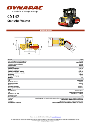 Walce trójkołowe Dynapac CS 142