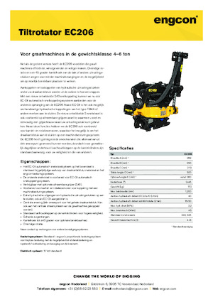 Tiltrotatory engcon EC206