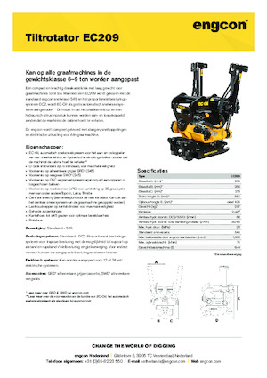 Tiltrotatory engcon EC209