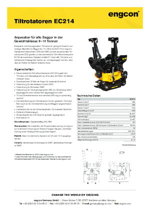 Tiltrotatory engcon EC214