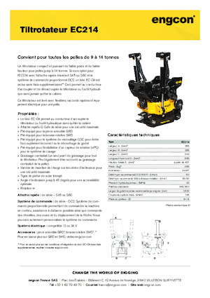 Tiltrotatory engcon EC214