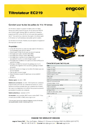 Tiltrotatory engcon EC219