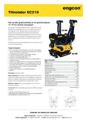 Tiltrotatory engcon EC219