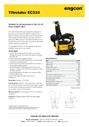 Tiltrotatory engcon EC233
