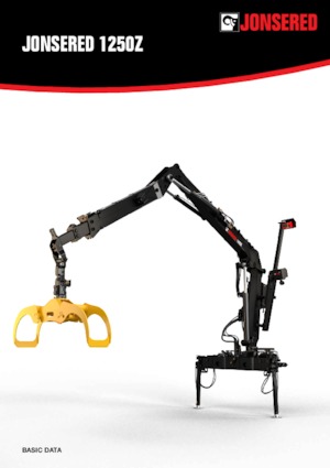 Żurawie do załadunku drewna Jonsered 1250 Z 93 