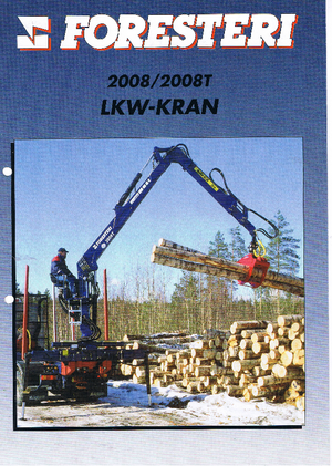 Żurawie do załadunku drewna Foresteri 2008