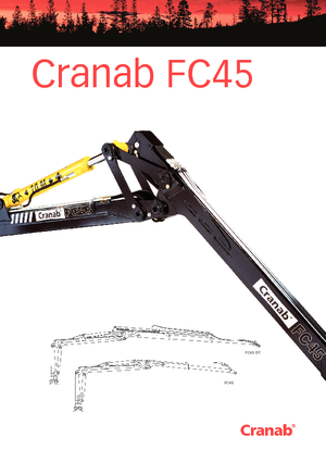 Żurawie do załadunku drewna Cranab FC 45 Tele