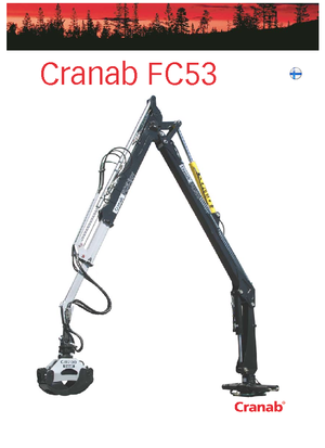 Żurawie do załadunku drewna Cranab FC 53 DT