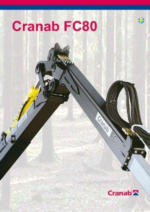 Żurawie do załadunku drewna Cranab FC 80 Combi