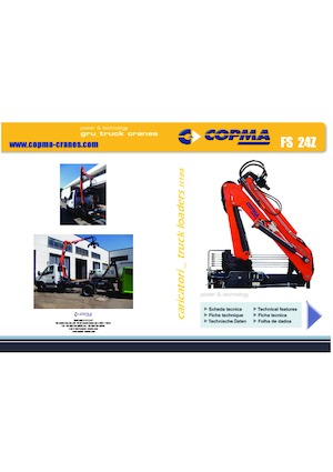 Żurawie do załadunku drewna COPMA 2000 FS 24 Z 1