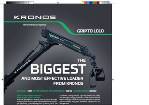 Żurawie do załadunku drewna Kronos Gripto 1010