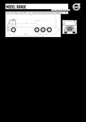 Ciągniki siodłowe ze sztywnym podwoziem Volvo Trucks FMX11.350 8x4 Rigid - Tag Tridem