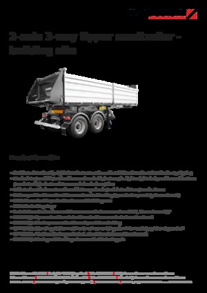 Naczepy wywrotki Schwarzmüller 2-axle 3-way tipper semitrailer - building site - reinforced