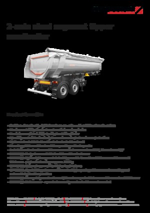 Naczepy wywrotki Schwarzmüller 2-axle steel segment tipper semitrailer - wheelbase 1,810 mm
