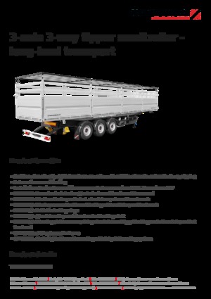 Naczepy wywrotki Schwarzmüller 3-axle 3-way tipper semitrailer - long-haul transport