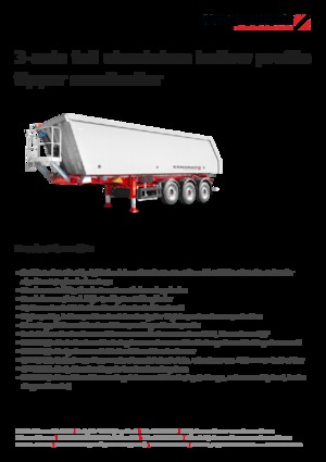 Naczepy wywrotki Schwarzmüller 3-axle full aluminium hollow profile tipper semitrailer