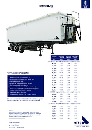 Naczepy wywrotki Stas Agrostar