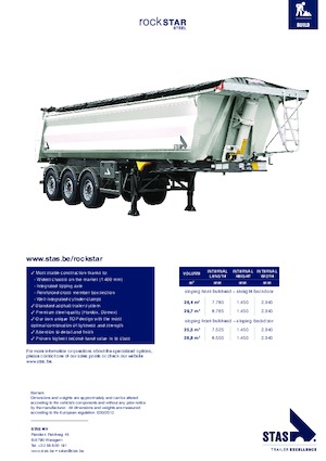 Naczepy wywrotki Stas Rockstar