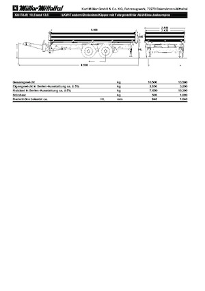 Przyczepy wywrotki Müller Mitteltal KA-TA-R 10,5