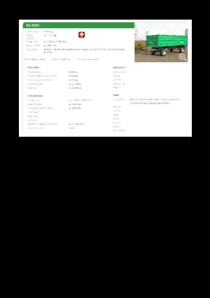 Wywrotki Reisch RD-8000