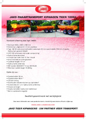 Wywrotki Jako Tiger 100SK