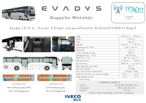 Autokary turystyczne Iveco Evadys 13m 