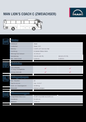 Autokary turystyczne MAN Lion’s Coach C