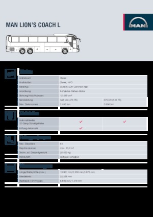 Autokary turystyczne MAN Lion’s Coach L