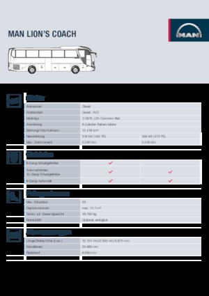 Autokary turystyczne MAN Lion’s Coach