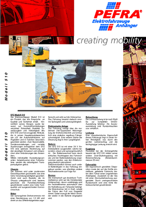 Traktor holowniczy PEFRA 510/1.5