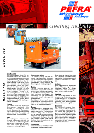 Traktor holowniczy PEFRA 712/4