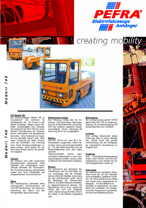 Traktor holowniczy PEFRA 740
