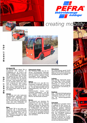 Traktor holowniczy PEFRA 780