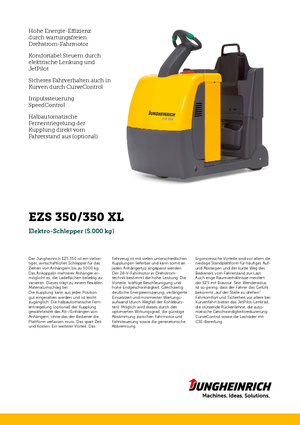 Traktor holowniczy Jungheinrich EZS 350