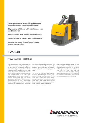 Traktor holowniczy Jungheinrich EZS C40