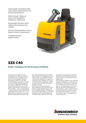 Traktor holowniczy Jungheinrich EZS C40