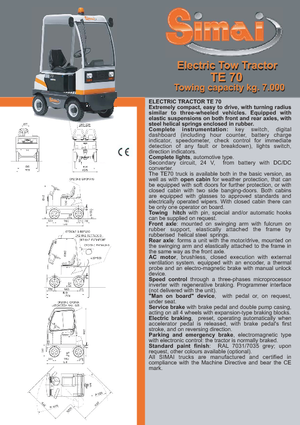 Traktor holowniczy Simai TE 70 ac