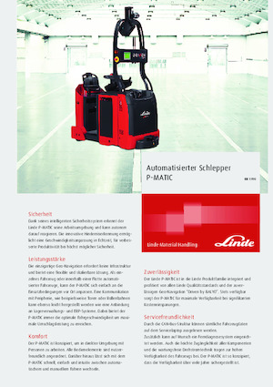 Traktor holowniczy Linde P-MATIC