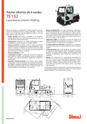 Traktor holowniczy Simai TE 152