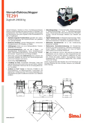 Traktor holowniczy Simai TE 291
