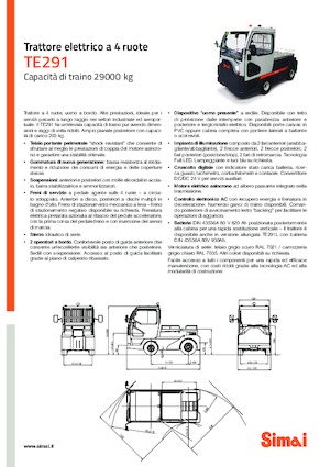 Traktor holowniczy Simai TE 291